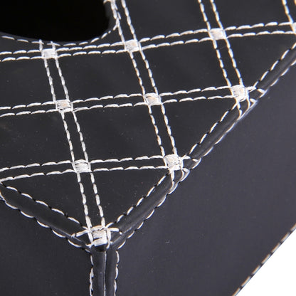 Luxury PU Leather Cover Case Tissue Box Car Pumping Tray by buy2fix