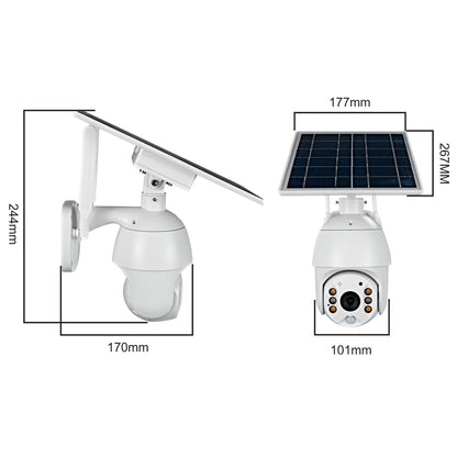 T16 1080P Full HD Solar Powered WiFi Camera, Support PIR Alarm, Night Vision, Two Way Audio, TF Card - Wireless Camera by buy2fix | Online Shopping UK | buy2fix