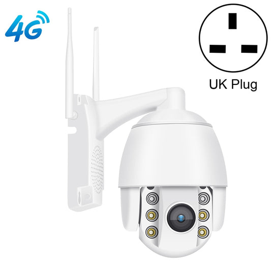 QX2 4G (US Version) 1080P HD 360 Degrees Panoramic Day and Night Full-color IP66 Waterproof Smart Camera, Support Motion Detection / Two-way Voice / TF Card, UK Plug - Dome Camera by buy2fix | Online Shopping UK | buy2fix