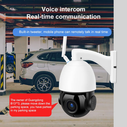 QX5 4G (US Version) 2.0 Million Pixels 1080P HD 20X Zoom Dome Smart Camera, Support Infrared Night Vision / Motion Detection / Voice Intercom / TF Card, UK Plug - Dome Camera by buy2fix | Online Shopping UK | buy2fix