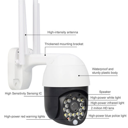 QX27 1080P WiFi High-definition Surveillance Camera Outdoor Dome Camera, Support Night Vision & Two-way Voice & Motion Detection(UK Plug) - Dome Camera by buy2fix | Online Shopping UK | buy2fix
