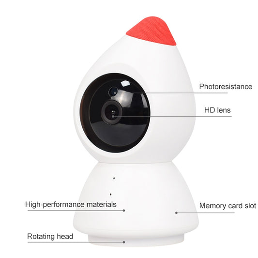 YT43 2 Million Pixels HD Wireless Indoor Home Little Red Riding Hood Camera, Support Motion Detection & Infrared Night Vision & Micro SD Card(UK Plug) - Wireless Camera by buy2fix | Online Shopping UK | buy2fix