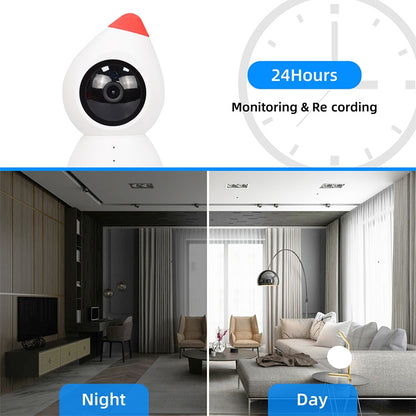 YT43 2 Million Pixels HD Wireless Indoor Home Little Red Riding Hood Camera, Support Motion Detection & Infrared Night Vision & Micro SD Card(US Plug) - Wireless Camera by buy2fix | Online Shopping UK | buy2fix