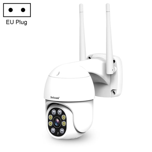Sricam SP028 1080P HD Outdoor PTZ Camera, Support Two Way Audio / Motion Detection / Humanoid Detection / Color Night Vision / TF Card, EU Plug - Wireless Camera by Sricam | Online Shopping UK | buy2fix