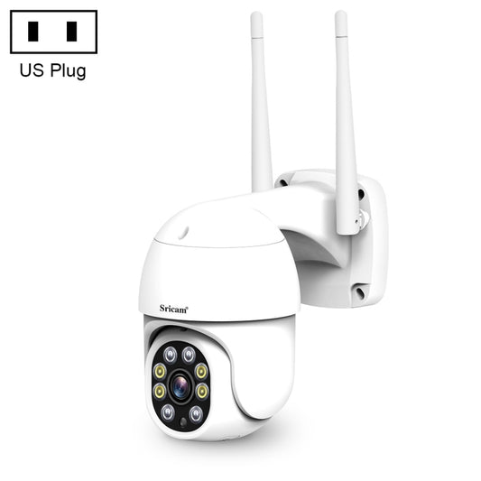 Sricam SP028 1080P HD Outdoor PTZ Camera, Support Two Way Audio / Motion Detection / Humanoid Detection / Color Night Vision / TF Card, US Plug - Wireless Camera by Sricam | Online Shopping UK | buy2fix