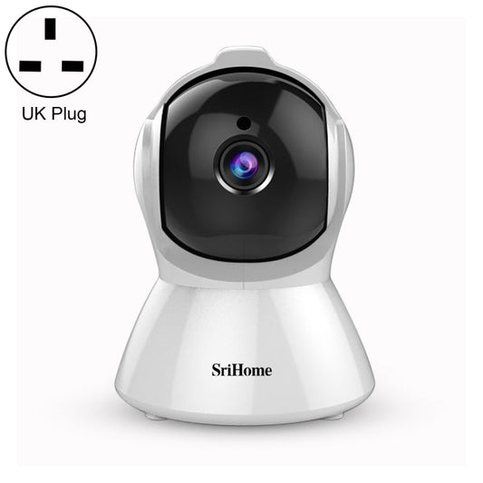 SriHome SH025 2.0 Million Pixels 1080P HD AI Auto-tracking IP Camera, Support Two Way Audio / Motion Tracking / Humanoid Detection / Night Vision / TF Card, UK Plug - Wireless Camera by SriHome | Online Shopping UK | buy2fix