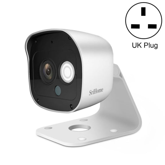 SriHome SH029 3.0 Million Pixels 1296P HD AI Camera, Support Two Way Talk / Motion Detection / Humanoid Detection / Night Vision / TF Card, UK Plug - Wireless Camera by SriHome | Online Shopping UK | buy2fix