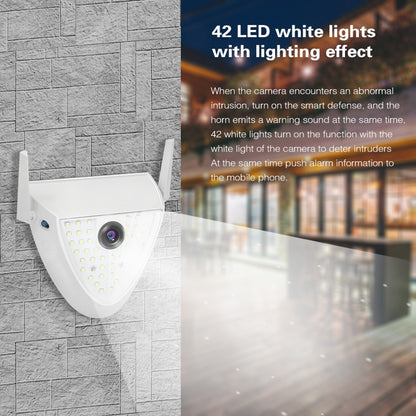 DP16 2.0 Megapixel 42 LEDs Garden Light Smart Camera, Support Motion Detection / Night Vision / Voice Intercom / TF Card, EU Plug - Light Bulb Camera by buy2fix | Online Shopping UK | buy2fix