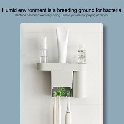 Toothbrush Dryer Sterilizer Bathroom Wall-mounted Toothbrush Holder, Plug-in Powered with US Plug - Toothbrush Sanitizer by buy2fix | Online Shopping UK | buy2fix