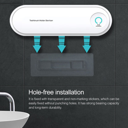 Rechargeable Toothbrush Dryer Sterilizer Bathroom Wall-mounted Toothbrush Holder, with US Plug - Toothbrush Sanitizer by buy2fix | Online Shopping UK | buy2fix