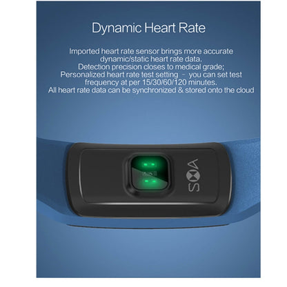 SMA-B3 Fitness Tracker 0.96 inch Bluetooth Smart Bracelet, IP67 Waterproof, Support Activity Traker / Heart Rate Monitor / Blood Pressure Monitor / Remote Capture(Green) by buy2fix