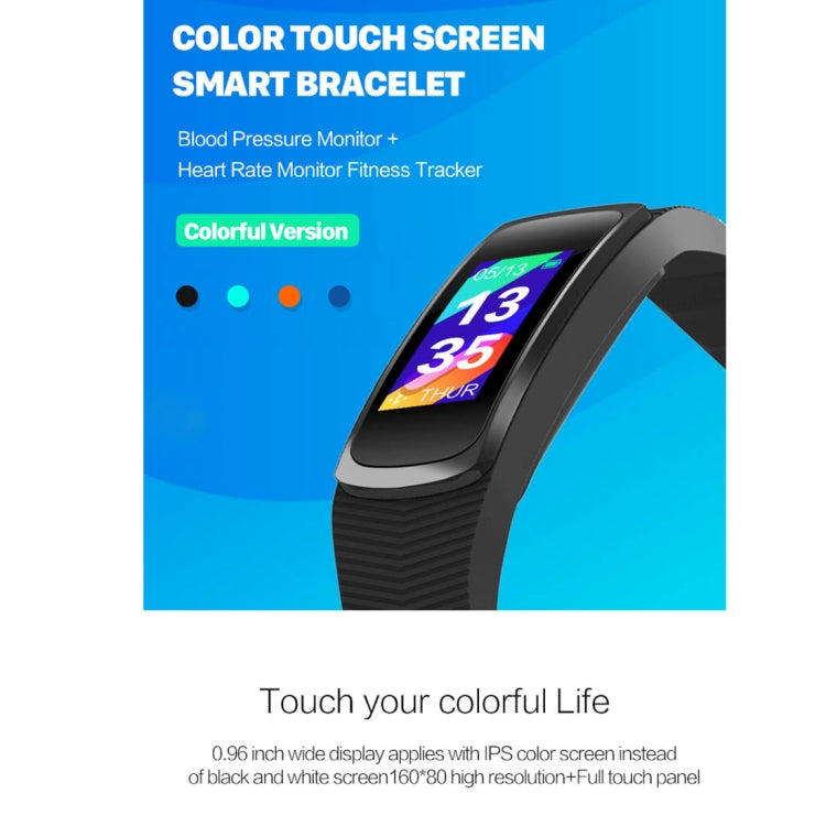 SMA-B3 Fitness Tracker 0.96 inch Bluetooth Smart Bracelet, IP67 Waterproof, Support Activity Traker / Heart Rate Monitor / Blood Pressure Monitor / Remote Capture (Blue) by buy2fix
