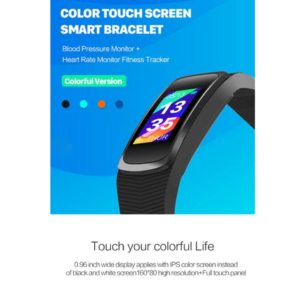 SMA-B3 Fitness Tracker 0.96 inch Bluetooth Smart Bracelet, IP67 Waterproof, Support Activity Traker / Heart Rate Monitor / Blood Pressure Monitor / Remote Capture (Blue) by buy2fix