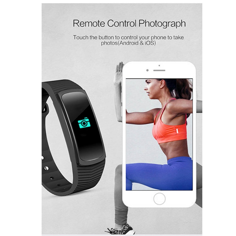 SMA-B3 Fitness Tracker 0.96 inch Bluetooth Smart Bracelet, IP67 Waterproof, Support Activity Traker / Heart Rate Monitor / Blood Pressure Monitor / Remote Capture (Blue) by buy2fix