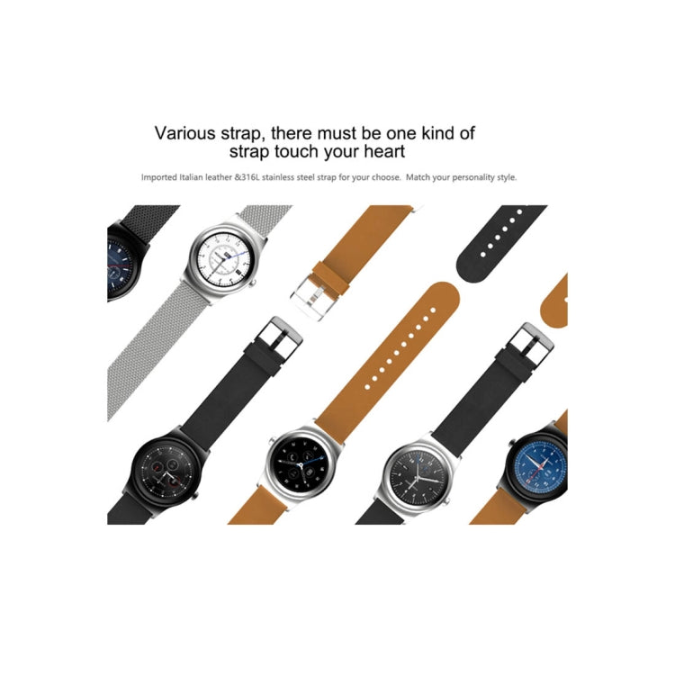SMA-Round 1.28 inch Color Touch Screen Bluetooth Steel Strap Smart Watch, Waterproof, Support Voice Control / Heart Rate Monitor / Sleep Monitor / Bluetooth Camera, Compatible with Android and iOS System by buy2fix