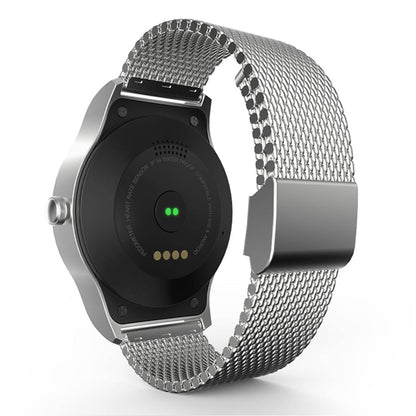 SMA-Round 1.28 inch Color Touch Screen Bluetooth Steel Strap Smart Watch, Waterproof, Support Voice Control / Heart Rate Monitor / Sleep Monitor / Bluetooth Camera, Compatible with Android and iOS System by buy2fix