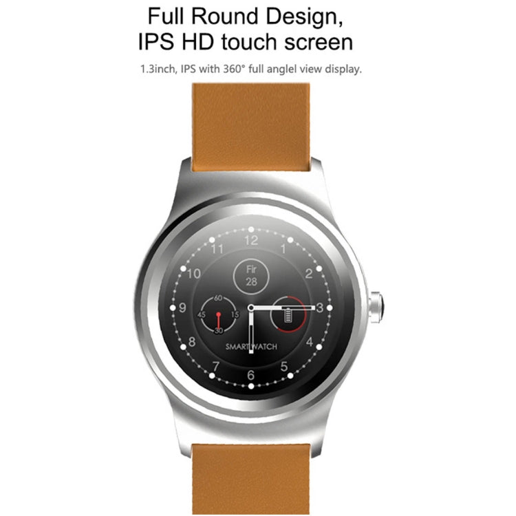 SMA-Round 1.28 inch Color Touch Screen Bluetooth Steel Strap Smart Watch, Waterproof, Support Voice Control / Heart Rate Monitor / Sleep Monitor / Bluetooth Camera, Compatible with Android and iOS System by buy2fix