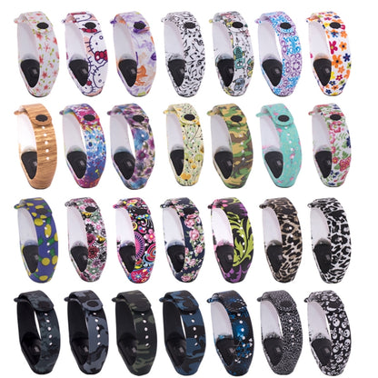 Silicone Painting Watch Band for Xiaomi Mi Band 3 & 4(Pineapple) - Watch Bands by buy2fix | Online Shopping UK | buy2fix