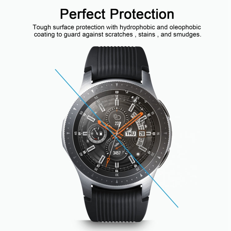 ENKAY Hat-Prince 0.2mm 9H 2.15D Curved Edge Tempered Glass Film for Galaxy Watch 46mm - Screen Protector by ENKAY | Online Shopping UK | buy2fix
