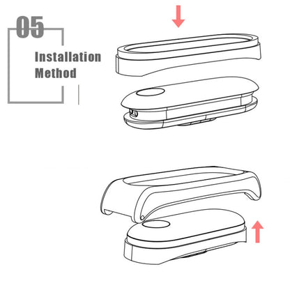 Mijobs Screwless Metal Case PU Leather Watch Band for Xiaomi Mi Band 3 & 4 & 5 & 6, Host not Included - Watch Bands by buy2fix | Online Shopping UK | buy2fix