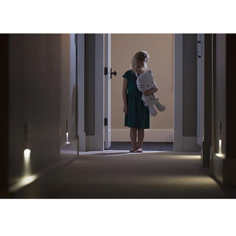 0.5W 110V Night Angel Square Plug Socket Sensor Night Light, White Light Mini Human Body Motion Induction Night Light - Sensor LED Lights by buy2fix | Online Shopping UK | buy2fix