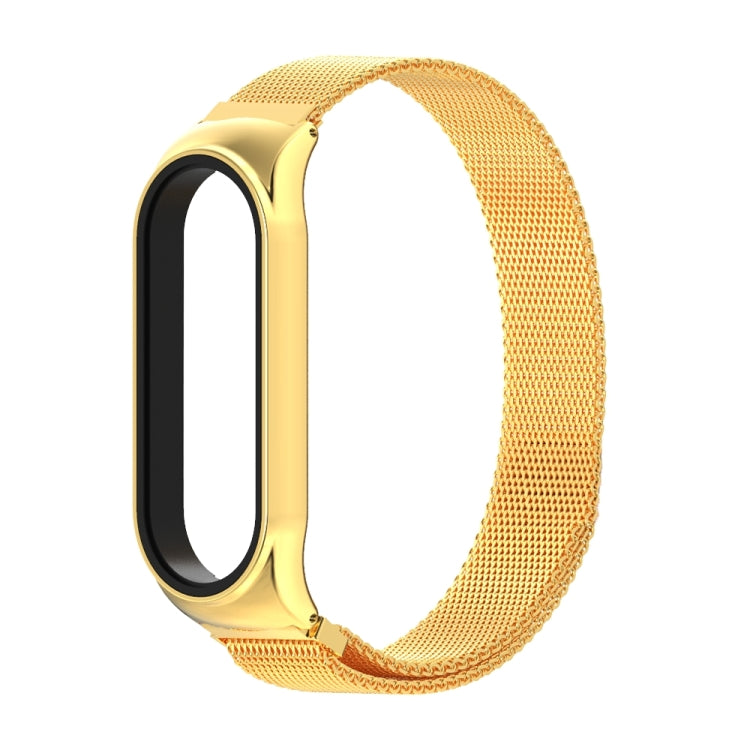 Mijobs Milan CS Metal Magnetic Watch Band for Xiaomi Mi Band 3 & 4 & 5 & 6, Host not Include(Gold) - Watch Bands by buy2fix | Online Shopping UK | buy2fix