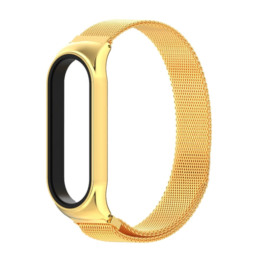 Mijobs Milan CS Metal Magnetic Watch Band for Xiaomi Mi Band 3 & 4 & 5 & 6, Host not Include(Gold) - Watch Bands by buy2fix | Online Shopping UK | buy2fix