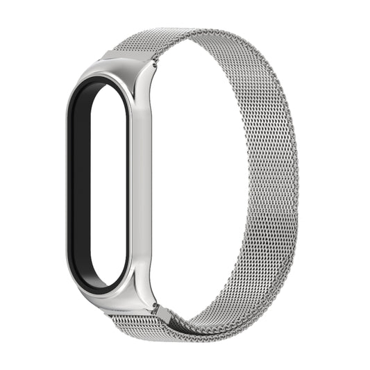 Mijobs Milan CS Metal Magnetic Watch Band for Xiaomi Mi Band 3 & 4 & 5 & 6, Host not Include(Silver) - Watch Bands by buy2fix | Online Shopping UK | buy2fix
