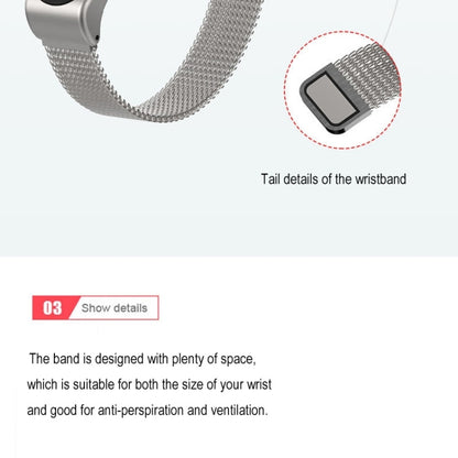 Mijobs Milan CS Metal Magnetic Watch Band for Xiaomi Mi Band 3 & 4 & 5 & 6, Host not Include(Silver) - Watch Bands by buy2fix | Online Shopping UK | buy2fix