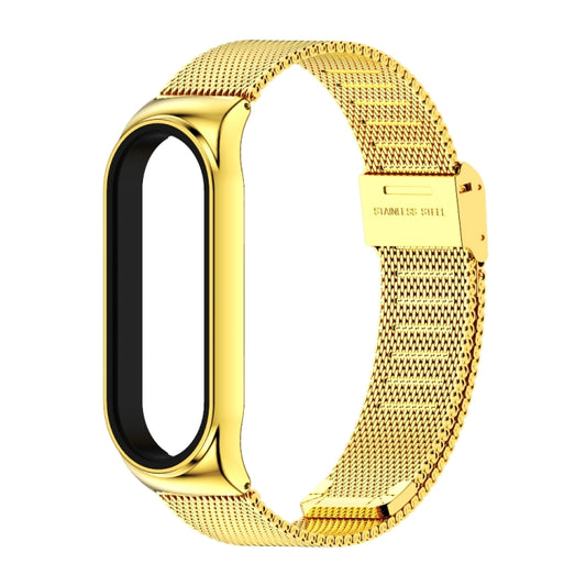 Mijobs Milan CS Screwless Buckle Metal Watch Band Case for Xiaomi Mi Band 3 & 4 & 5 & 6, Host not Included(Gold) - Watch Bands by MIJOBS | Online Shopping UK | buy2fix