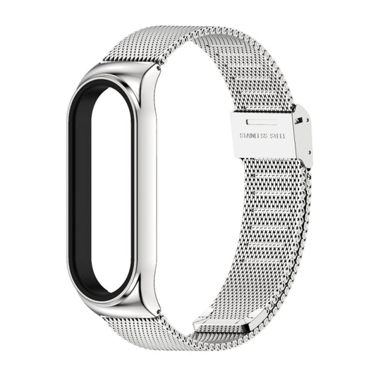 Mijobs Milan CS Screwless Buckle Metal Watch Band Case for Xiaomi Mi Band 3 & 4 & 5 & 6, Host not Included(Silver) - Watch Bands by MIJOBS | Online Shopping UK | buy2fix