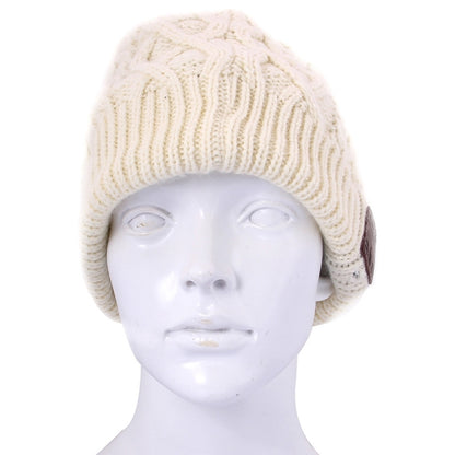 Wavy Textured Knitted Bluetooth Headset Warm Winter Beanie Hat with Mic for Boy & Girl & Adults(White) by buy2fix