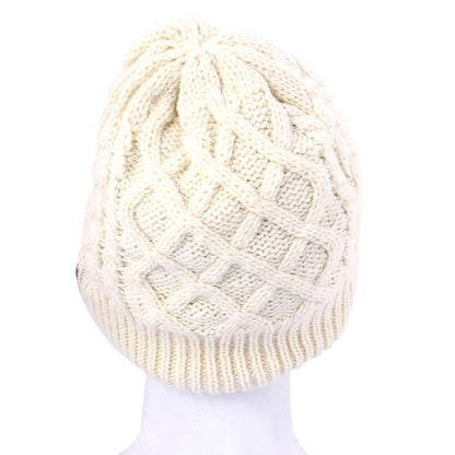 Wavy Textured Knitted Bluetooth Headset Warm Winter Beanie Hat with Mic for Boy & Girl & Adults(White) by buy2fix