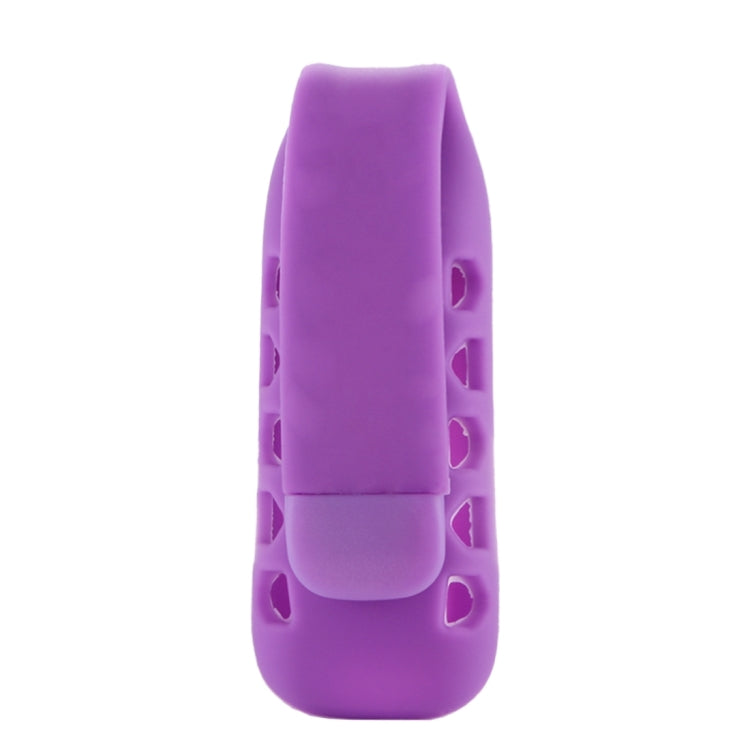 For Fitbit One Smart Watch Clip Style Silicone Case, Size: 6x2.2x1.5cm(Purple) - Watch Bands by buy2fix | Online Shopping UK | buy2fix