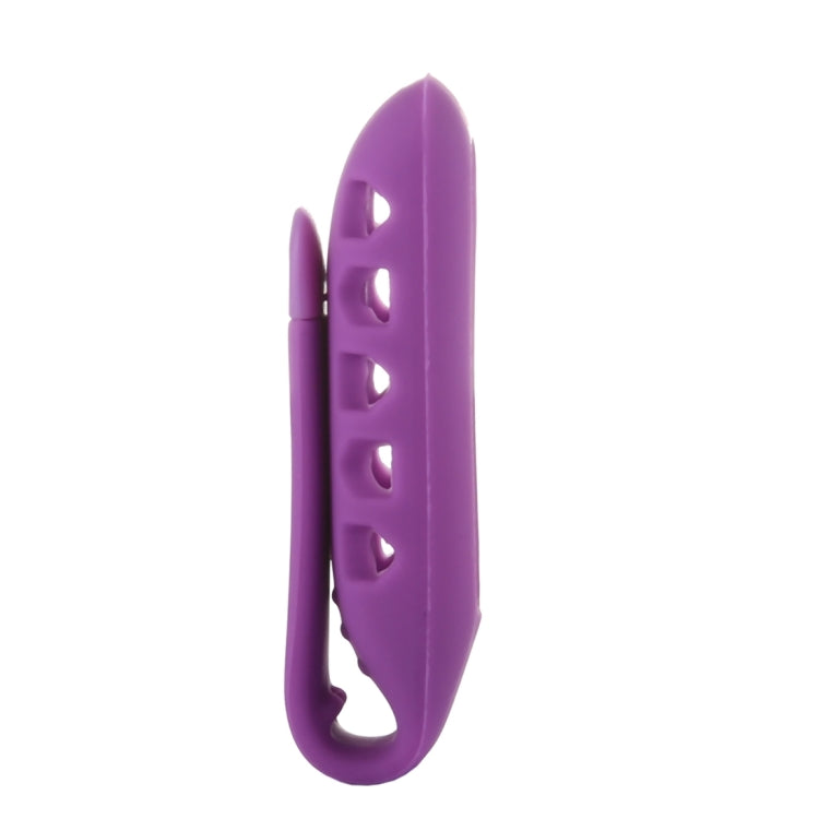 For Fitbit One Smart Watch Clip Style Silicone Case, Size: 6x2.2x1.5cm(Purple) - Watch Bands by buy2fix | Online Shopping UK | buy2fix