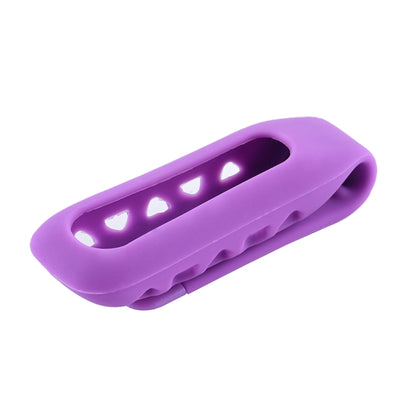 For Fitbit One Smart Watch Clip Style Silicone Case, Size: 6x2.2x1.5cm(Purple) - Watch Bands by buy2fix | Online Shopping UK | buy2fix