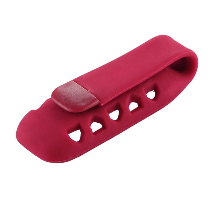 For Fitbit One Smart Watch Clip Style Silicone Case, Size: 6x2.2x1.5cm(Wine Red) - Watch Bands by buy2fix | Online Shopping UK | buy2fix