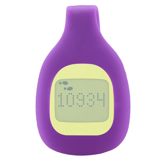 For Fitbit Zip Smart Watch Clip Style Silicone Case, Size: 5.2x3.2x1.3cm(Purple) - Watch Bands by buy2fix | Online Shopping UK | buy2fix
