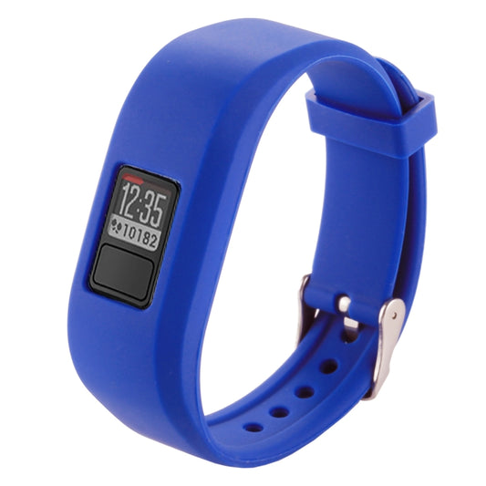 For Garmin Vivofit 3 Smart Watch Silicone Watch Band, Length: about 24.2cm(Dark Blue) - Watch Bands by buy2fix | Online Shopping UK | buy2fix