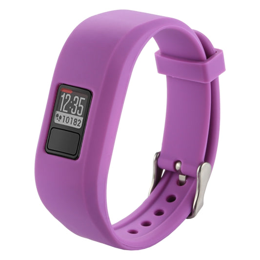 For Garmin Vivofit 3 Smart Watch Silicone Watch Band, Length: about 24.2cm(Purple) - Watch Bands by buy2fix | Online Shopping UK | buy2fix