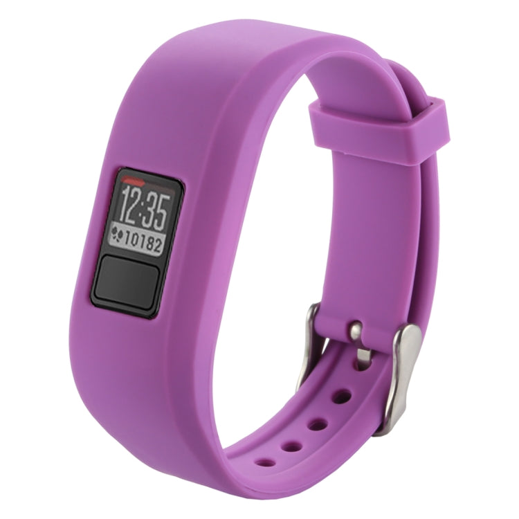 For Garmin Vivofit 3 Smart Watch Silicone Watch Band, Length: about 24.2cm(Purple) - Watch Bands by buy2fix | Online Shopping UK | buy2fix