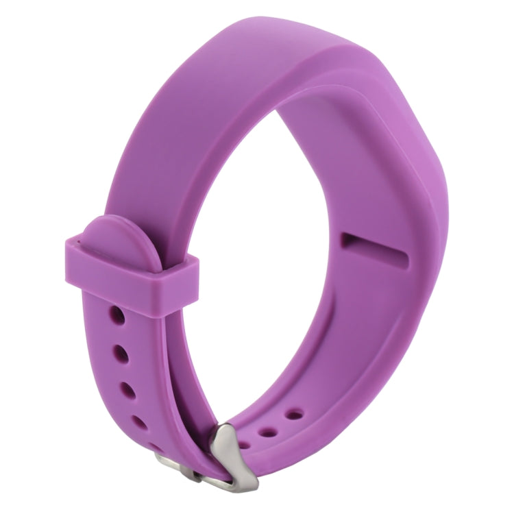For Garmin Vivofit 3 Smart Watch Silicone Watch Band, Length: about 24.2cm(Purple) - Watch Bands by buy2fix | Online Shopping UK | buy2fix