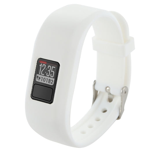 For Garmin Vivofit 3 Smart Watch Silicone Watch Band, Length: about 24.2cm(White) - Watch Bands by buy2fix | Online Shopping UK | buy2fix
