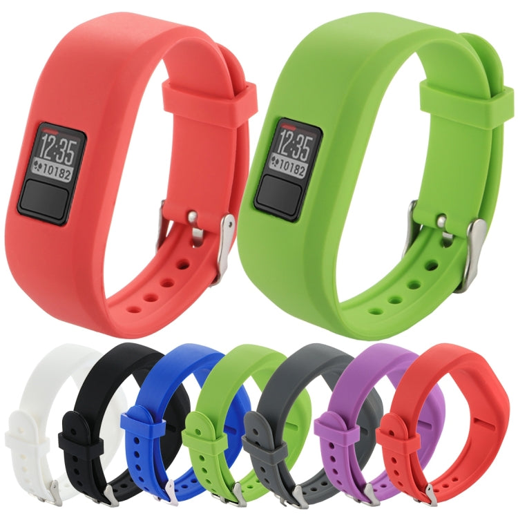 For Garmin Vivofit 3 Smart Watch Silicone Watch Band, Length: about 24.2cm(Green) - Watch Bands by buy2fix | Online Shopping UK | buy2fix