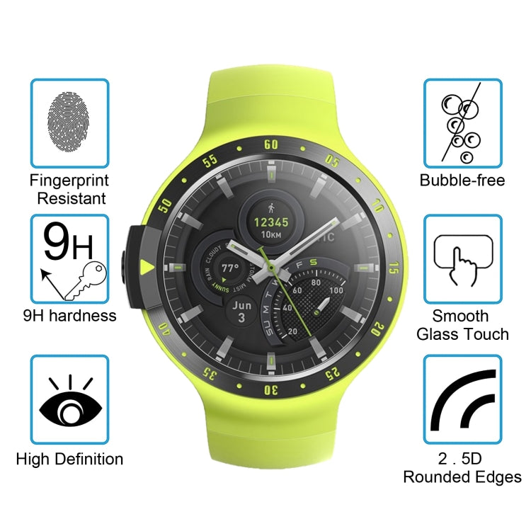 ENKAY Hat-Prince 0.2mm 9H 2.15D Curved Edge Tempered Glass Film for TicWatch S - Screen Protector by ENKAY | Online Shopping UK | buy2fix