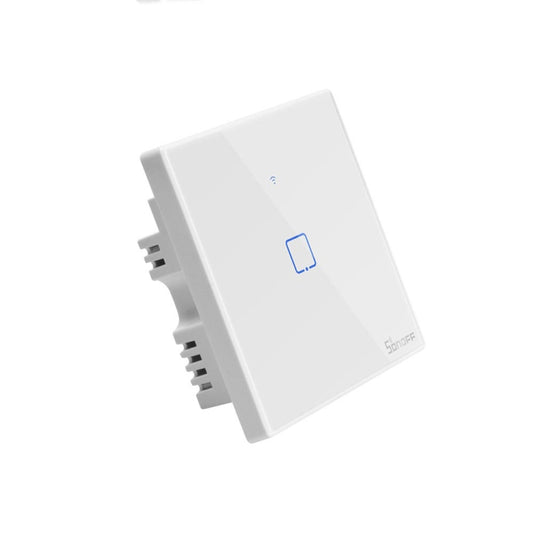 Sonoff T2 Touch 86mm Tempered Glass Panel Wall Switch Smart Home Light Touch Switch, Compatible with Alexa and Google Home, AC 100V-240V, UK Plug - Smart Switch by buy2fix | Online Shopping UK | buy2fix
