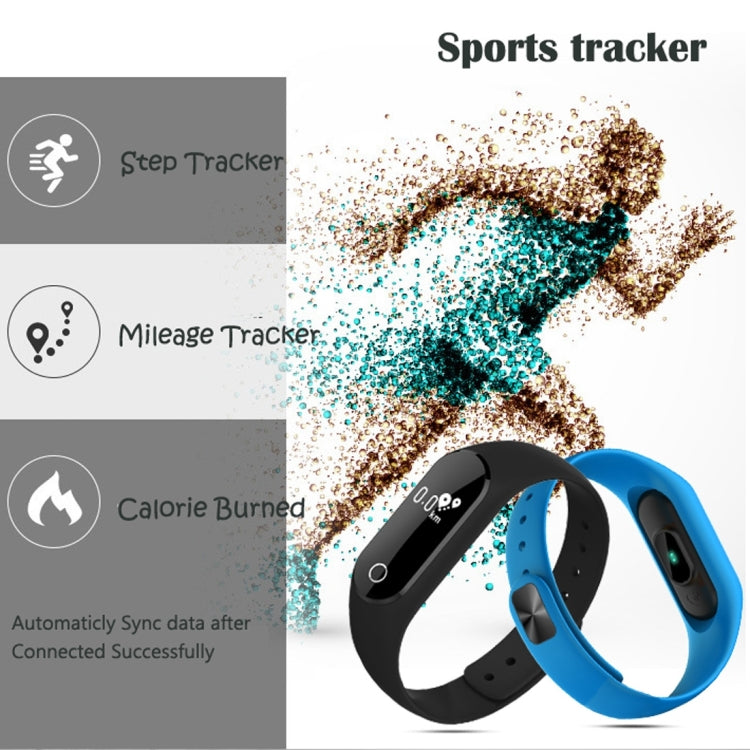 TLW25 0.42 inch OLED Display Bluetooth Smart Bracelet, IP66 Waterproof, Support Heart Rate Monitor / Pedometer / Calls Remind / Sleep Monitor / Sedentary Reminder / Alarm / Remote Capture, Compatible with Android and iOS Phones (Black) by buy2fix
