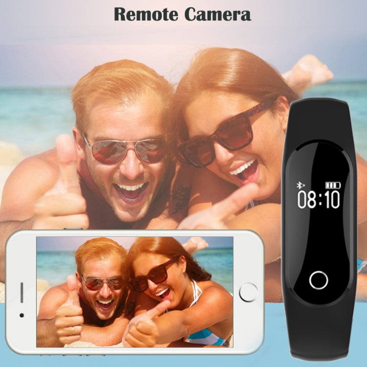 TLW25 0.42 inch OLED Display Bluetooth Smart Bracelet, IP66 Waterproof, Support Heart Rate Monitor / Pedometer / Calls Remind / Sleep Monitor / Sedentary Reminder / Alarm / Remote Capture, Compatible with Android and iOS Phones (Black) by buy2fix