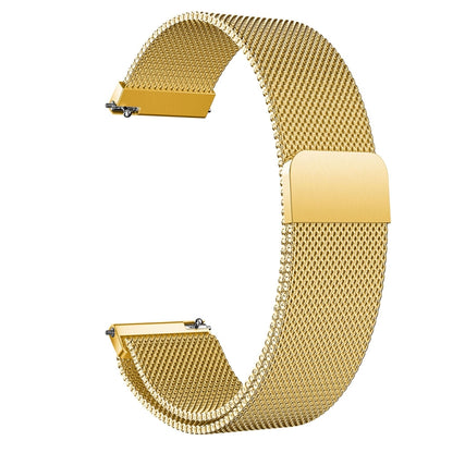 Milanis Magnetic Stainless Steel Mesh Wrist Strap WatchBand for Galaxy Watch Active 20mm(Gold) - Watch Bands by buy2fix | Online Shopping UK | buy2fix