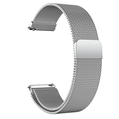 Milanis Magnetic Stainless Steel Mesh Wrist Strap WatchBand for Galaxy Watch Active 20mm(Silver) - Watch Bands by buy2fix | Online Shopping UK | buy2fix